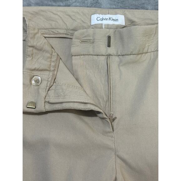 calvin klein Beige Stretchy Khaki Wrinkle Resistant Waist 15 Inches Size 6 Pants - Picture 4 of 7